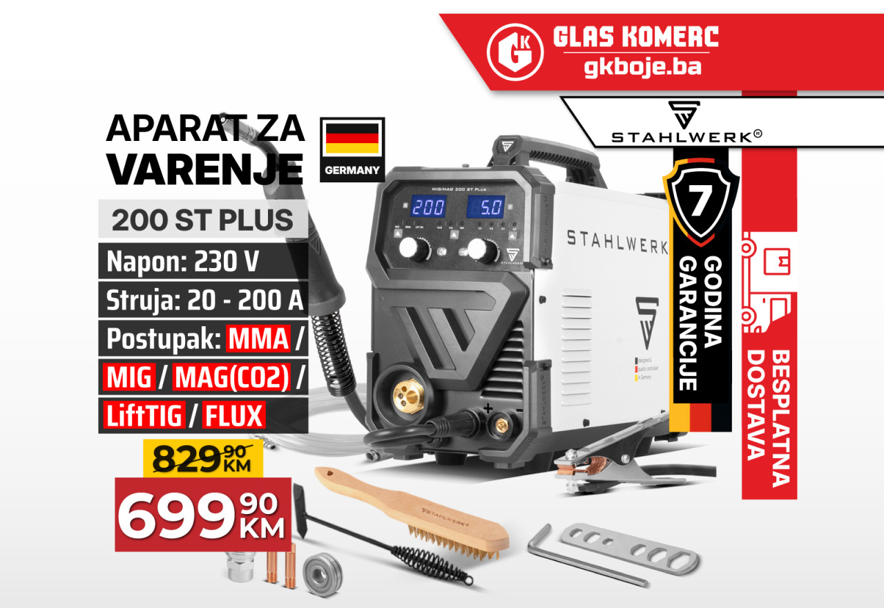 STAHLWERK MMA/MIG/MAG(CO2)/FLUX (Inverter) Aparat za zavarivanje
