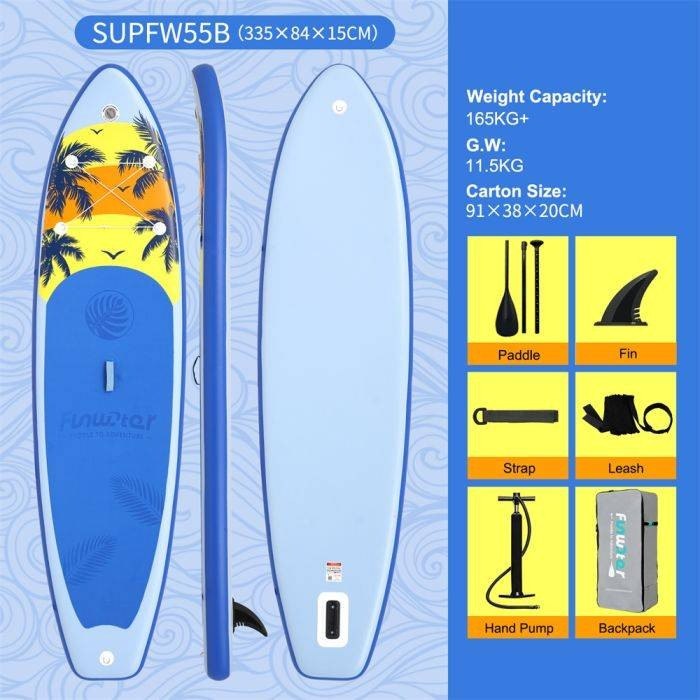 Sup plus adapter gratis 335x84x155 cm daska daske za surf